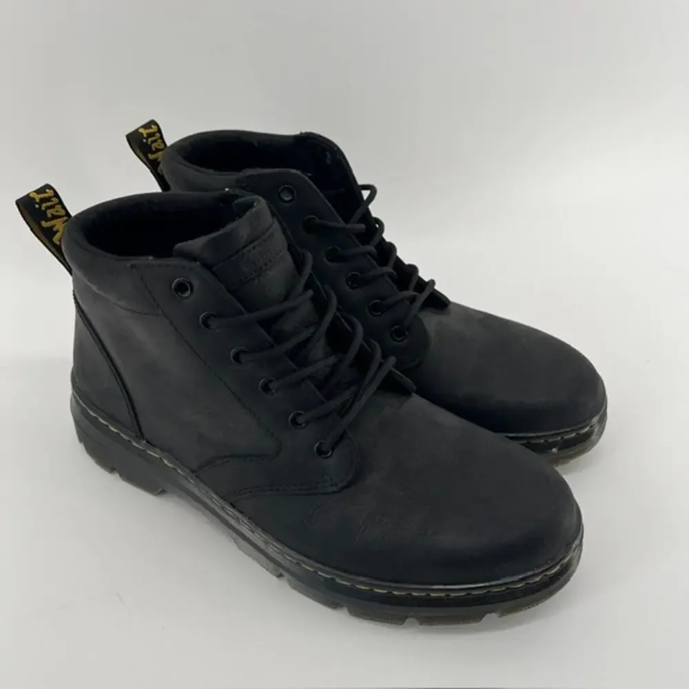 Doc Dr. Martens Bonny Boot Mens US12 Black Leather Lace Up Grunge Punk Air Wair